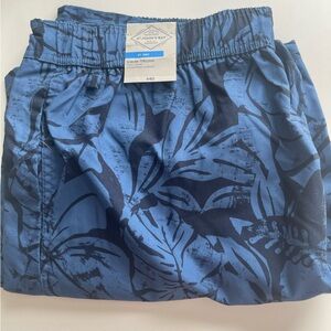 Brand New With Tags - St John’s Bay Swim Trunks - Size L - Blue Hibiscus